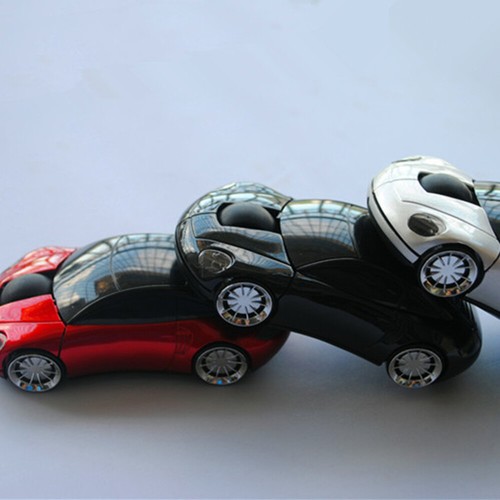2 STÜCKE 2.4GHz 3D Car Shape Wireless optische USB Gaming ohne - Bild 3 von 12
