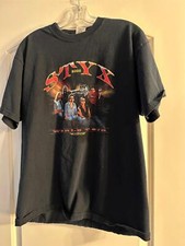 Styx 2005 World Tour Concert Shirt Size L With Tour Dates