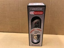 New In Box - Farberware 3-in-1 Twist Grater - Fine/Medium/Course