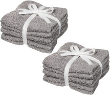 Bath Washcloths BUNDLES 6 PACKS Dark Gray LOT 36