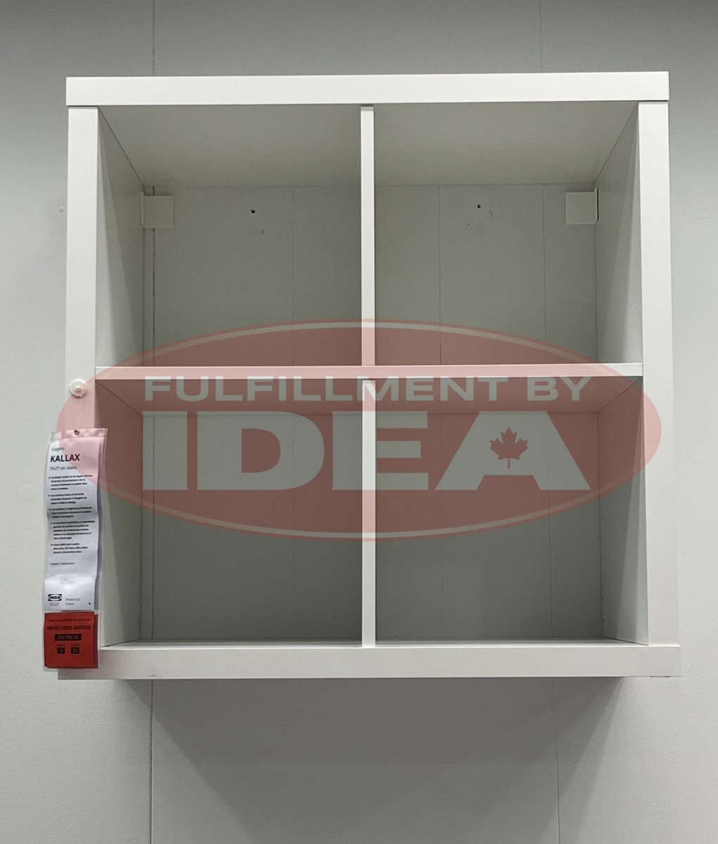 New IKEA KALLAX White Bookcase Shelving Unit 77x77 cm (30