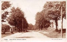Monson Maine Main Street Real Photo Vintage Postcard U5290