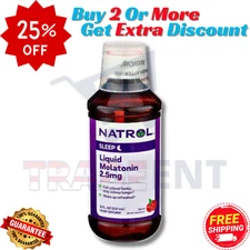 Natrol Liquid Melatonin 2.5mg Berry-Flavored Dietary Sleep Supplement 8 Fl Oz