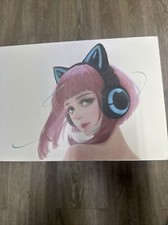 Gaming Bluetooth 5.0 Wireless Cat Ear Headphones Over Ear Led Light Foldable