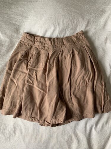 tan pleated skirt Sim And Sam Brand Size Medium - image 1
