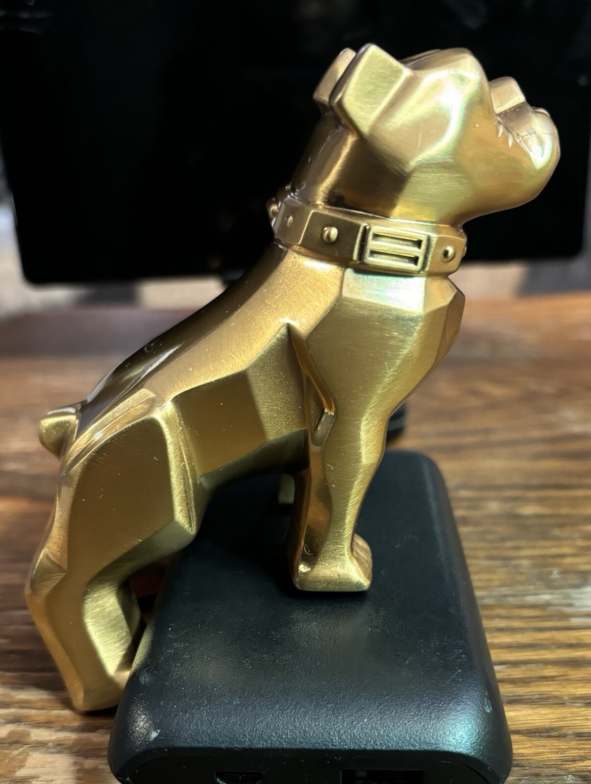 Mack Truck Vintage Gold Colored Bull Dog Hood Ornament Reg. No. 1.387,477