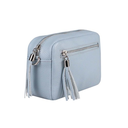 ITALy DAMEN LEDER TASCHE Schultertasche Cross-Over Fransen Umhängetasche Bodybag - Bild 90 von 124