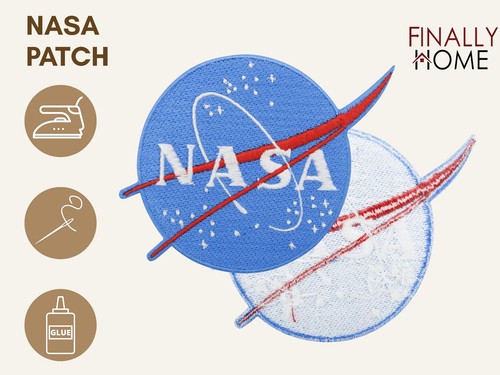 Original NASA Logo Patch zum Aufbügeln | Astronaut Weltall Bügelbild, Planeten - Bild 2 von 5