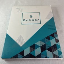 BuKoor iPad Air 4th 5th Generation 2020 2022- 10.9 inch, Blue-White Leather