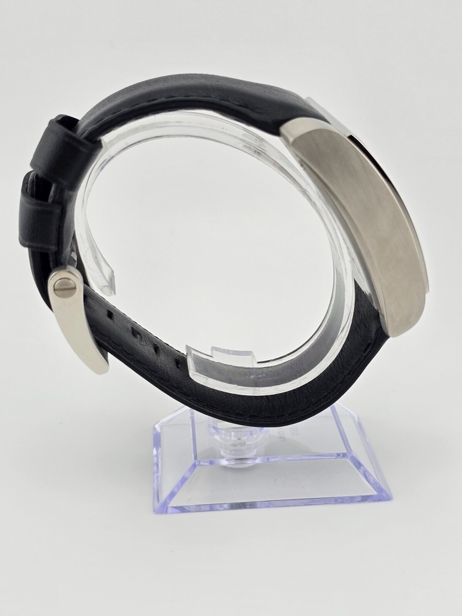 TW Steel Men's CEO Goliath Black Dial Leather Strap Watch - CE3005