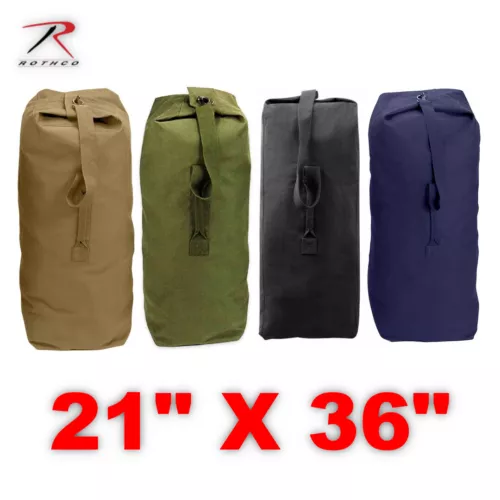 Rothco Heavyweight Top Load Canvas Duffle Bag - 21" x 36"