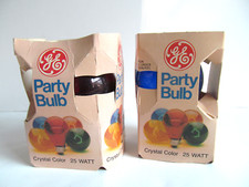 Red Blue Party Light Bulb GE Lighting 25 Watt Standard Glass Q2