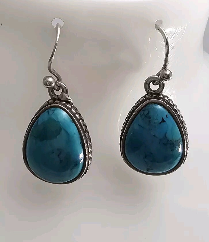 Barse 925 Sterling Silver Teardrop Turquoise