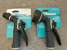 Set of 2 Gilmour  Nozzles Metal Construction Non Slip Grip