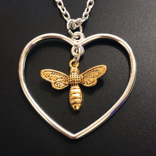 10PCS New Fashion Heart Trendy Gold Bee 