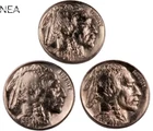 1937+1937-D+1937-S Buffalo Nickel Set/Lot~ Borderline Uncirculated (AU+)~3 Coins