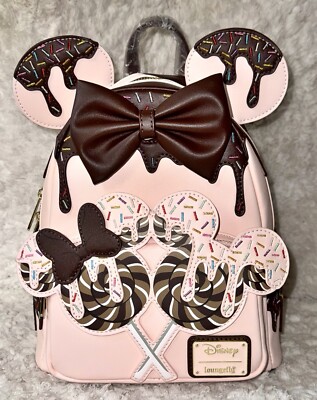 LOUNGEFLY DISNEY MINNIE MOUSE CHOCOLATE SPRINKLE LOLLIPOP  display picture 3