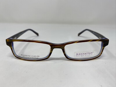 Manhattan Design Studio MOD S3145 15 52-16-140 Brown/Blue Eyeglasses Frame D273