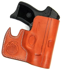 CEBECI FRONT POCKET BROWN LEATHER CONCEALMENT HOLSTER for S&W M&P SHIELD 9 40