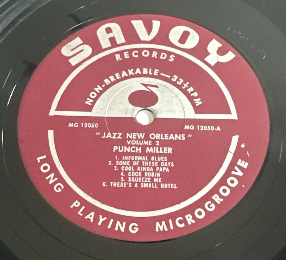 Punch Miller - Jazz New Orleans Volume 2 -  Vinyl Record Jazz Ex / Ex Condition - Image 4 of 4