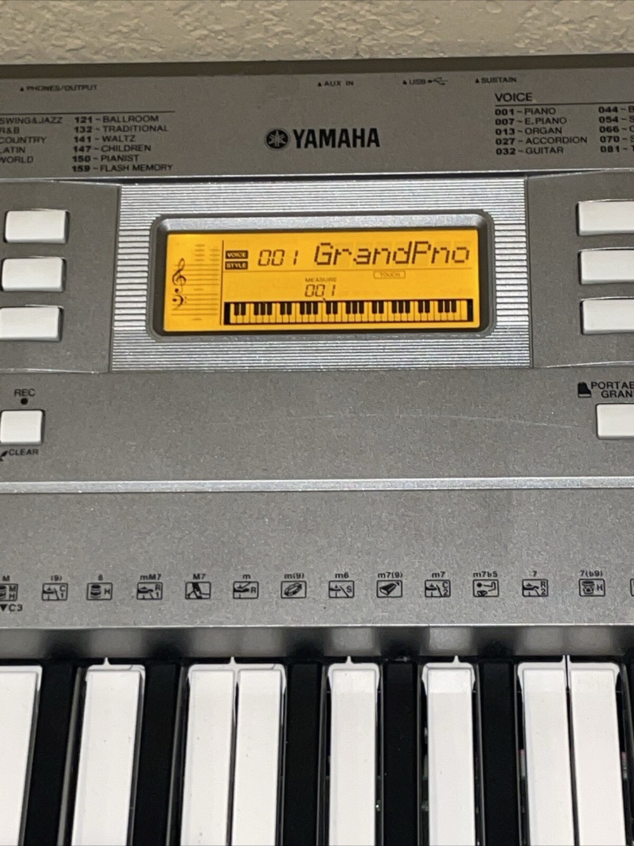 YAMAHA PSR-E353 61 Key Portable Keyboard With Power Adapter
