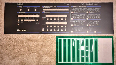 Oberheim Matrix 12 - Front Panel Overlay (with 3 Plexi Display Windows)