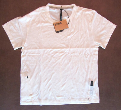 New ENVE Women's Cycling MTB Short Sleeve Merino Wool Tee Shirt Vanilla - Small