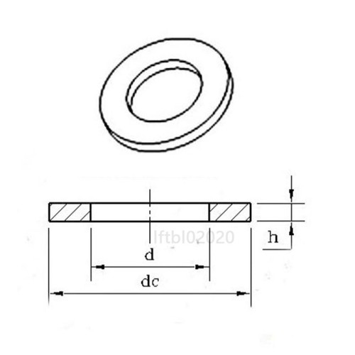 Rote Faserdichtscheiben Isolierung metrisch M2, M2.5, M3, M4, M5, M6, M8, - Bild 2 von 6