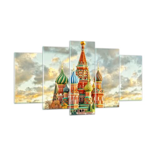Glass Print 160x85cm Wall Art Picture russia moscow cathedral red square Artwork
