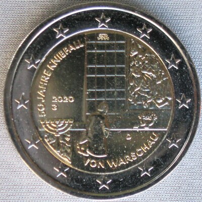 DEUTSCHLAND / GERMANY_2 Euro 2020_Kniefall Warschau_G_Bi-Metall_lose
