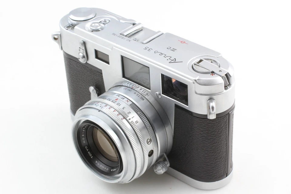 Cámara telémetro CLA'd [COMO NUEVA] Aires 35 IIIC 35mm coral 45mm f/1.9 de Japón Foto 4 de 4