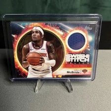 2025-26 Topps Basketball Miles McBride Swish and Stitch Relic SP #SST-MM Knicks