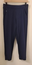 Athleta Womens Pants size 6 P Navy Brooklyn Textured Jogger