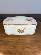 Richard Ginori Portagioie Porcellana con decoro Floreale Fiori Scatolina Vintage