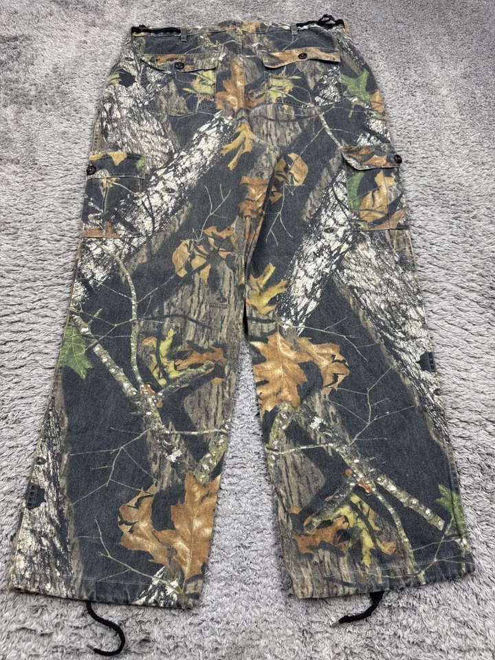 Field Staff Pants Men 40x32 Mossy Oak Breakup Camo Outdoor Hunter Cargo Wide Leg - Image 2 of 4