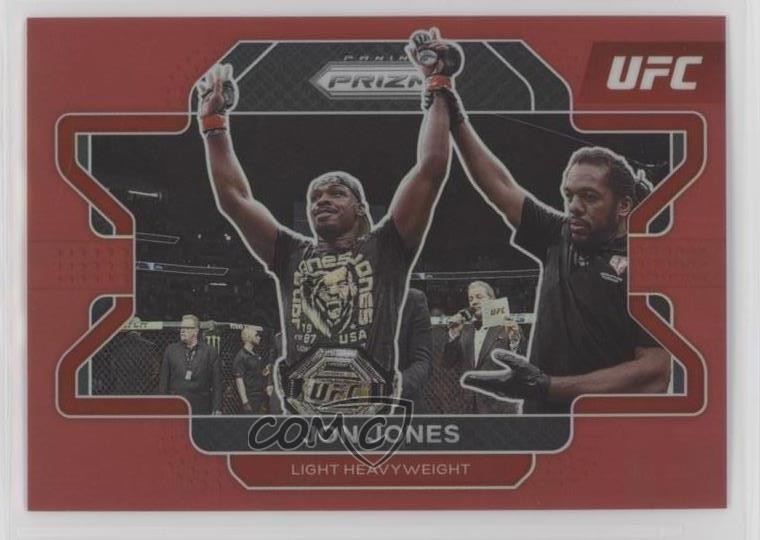 2022 Panini Prizm UFC Red Prizm 154/299 Jon Jones #4 0nr3