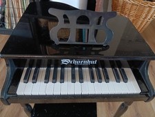 Schoenhut Baby Grand Toy Piano 18 Key Black Kids Mini Piano With Stool