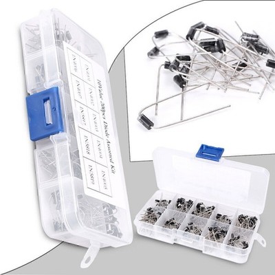 Common use Diode assorted kit box 1N4001~1N4007 1N5817~1N5819 10ValueX20pcs po