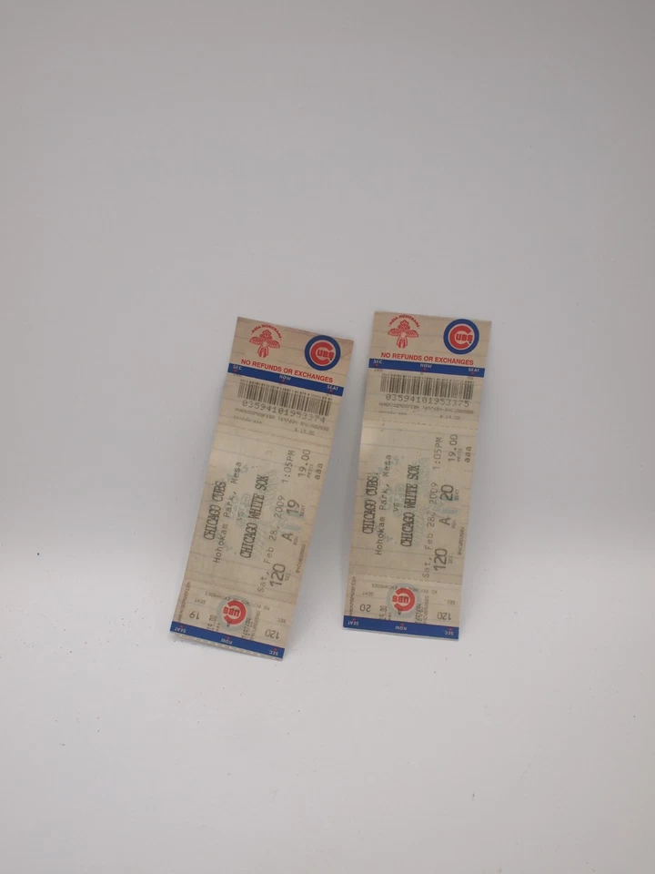 Two Chicago White/Chicago Cubs Tickets with Bonus - Image 2 of 2