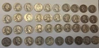 *LOT OF 40: 1936-1962 WASHINGTON QUARTERS 90% SILVER VARIOUS DATES AND MM*