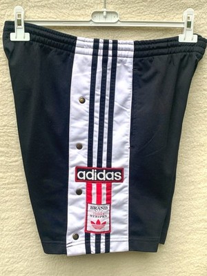 90er Adidas Adibreak Vintage Shorts schwarz rot weiß 5522 Größe 164 (XS - S)