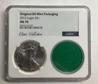 Curio Collection NGC 2013 MS70 Silver Eagle S $1 Original US Mint Packaging RARE