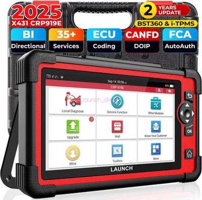 LAUNCH X431 CRP919E PROS ELITE Car OBD2 Scanner Diagnostic Tool ECU Coding Tool