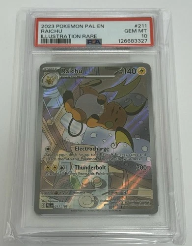 Raichu 211/193 Paldea Evolved Illustration Rare PSA 10