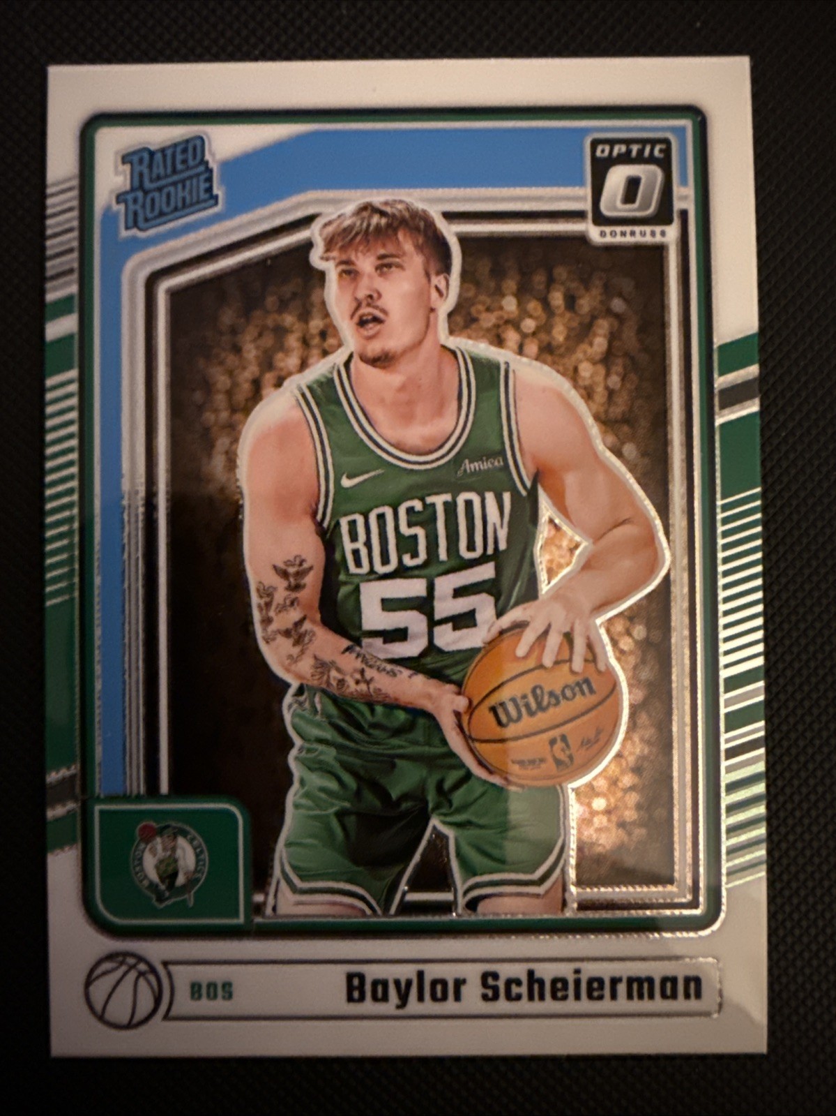 Baylor Scheierman #263 Donrus Optic NBA Basketball 2024-25 Boston Celtics RC