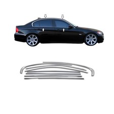 Chrome Window Trim Full Kit For Bmw E90 Sedan 8pcs Bright Stainless Steel