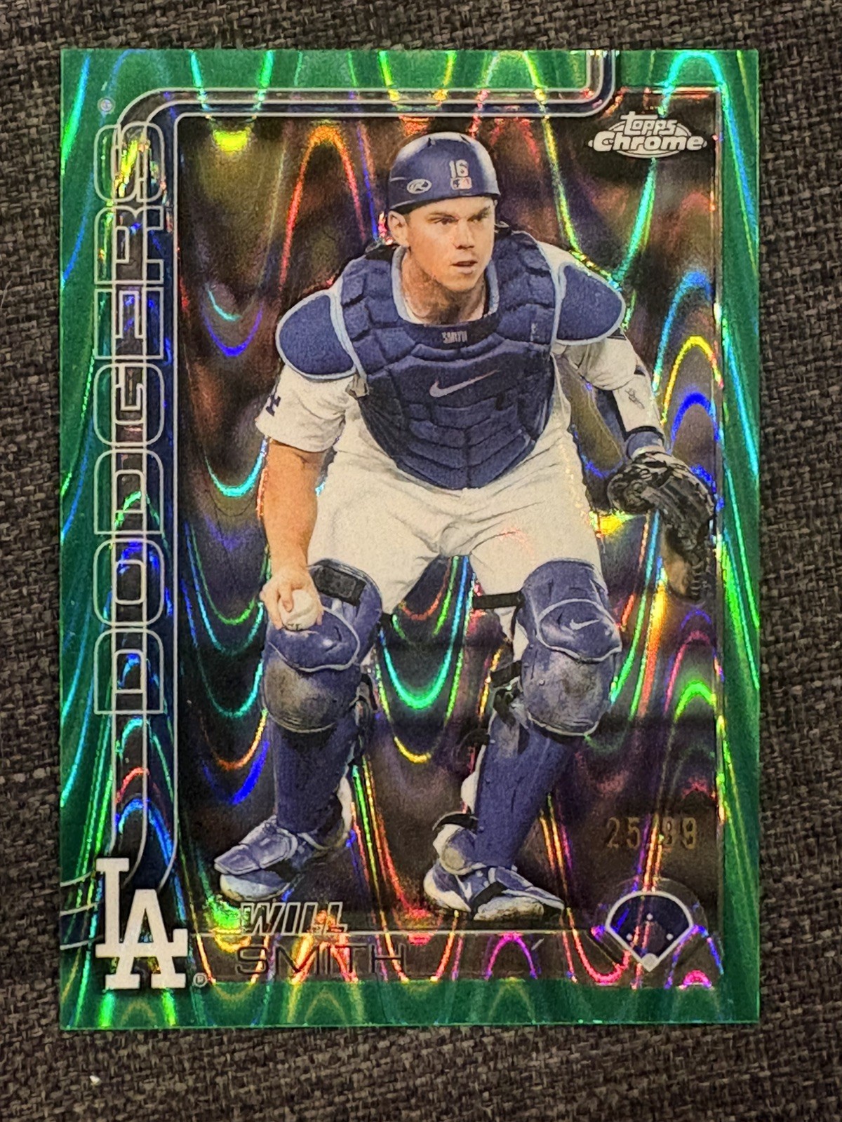2025 Topps Chrome Update Series Will Smith #USC196 Green RayWave Refractor 25/99