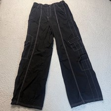 BDG Urban Outfitters Y2K Cargo Pants Black Wide Leg Women's Medium
