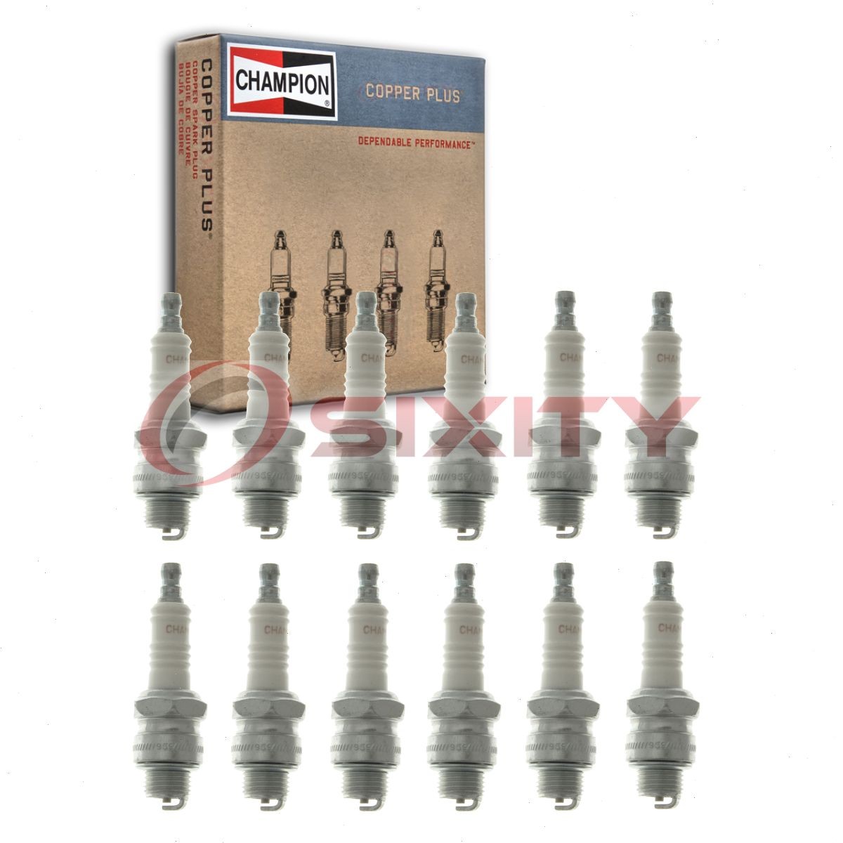 12 pc Champion Copper Plus Spark Plugs for 1932 Packard Model 905 Ignition on