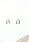 900 Silver Horseshoe Stud Post Earrings 0.6g — photo 1